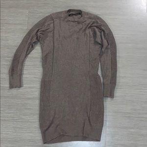Gray All Saints sweater dress